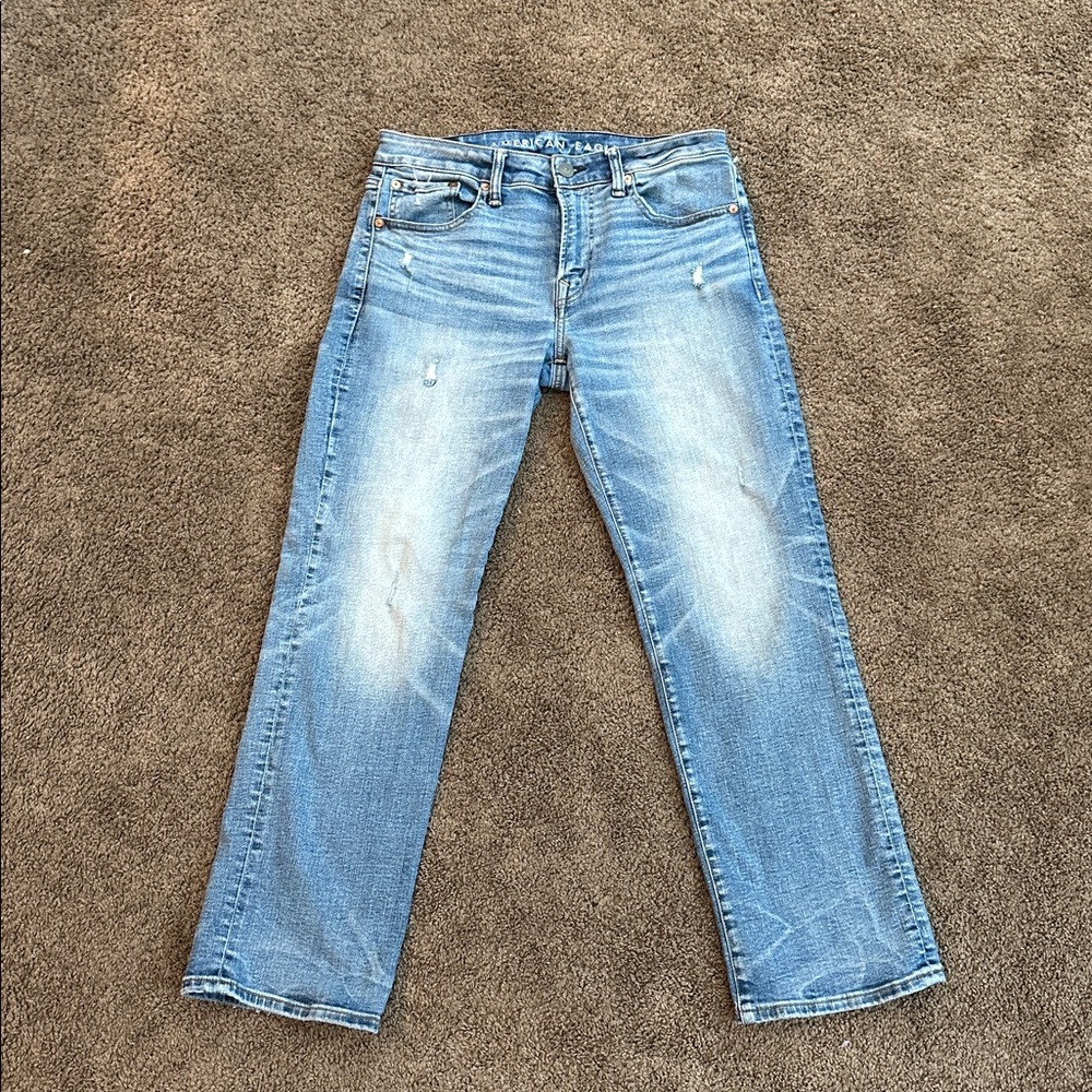 American Eagle Outfitters Light Blue Straight Jeans